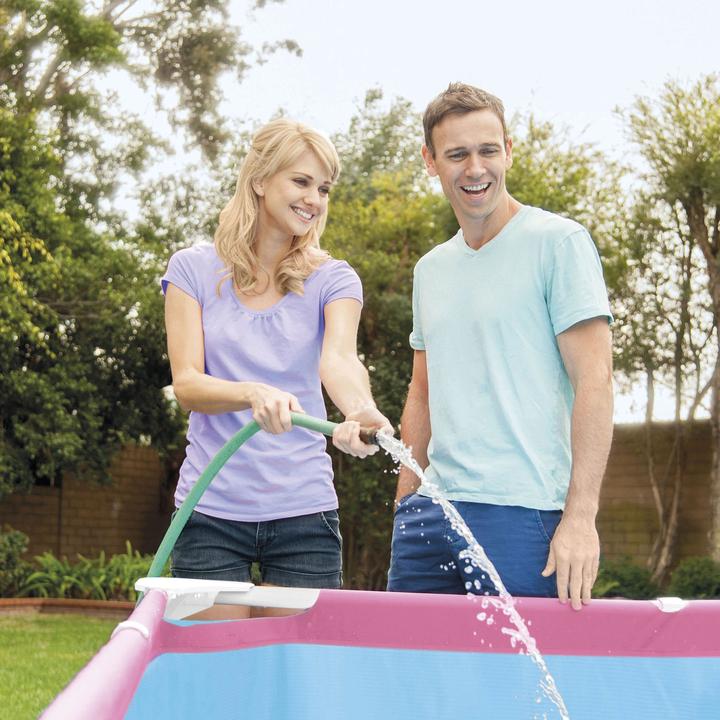 Produktbild Intex Rahmen Pool Rechteckig Rosa 220X150X60 Cm (220 x 150 x 60 cm)