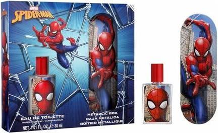 Air Val International Marvel Spiderman Geschenkset für Kinder Eau de Toilette Metallic Box Vegan und FSC Approved 30ml (Eau de Toilette, 30 ml)