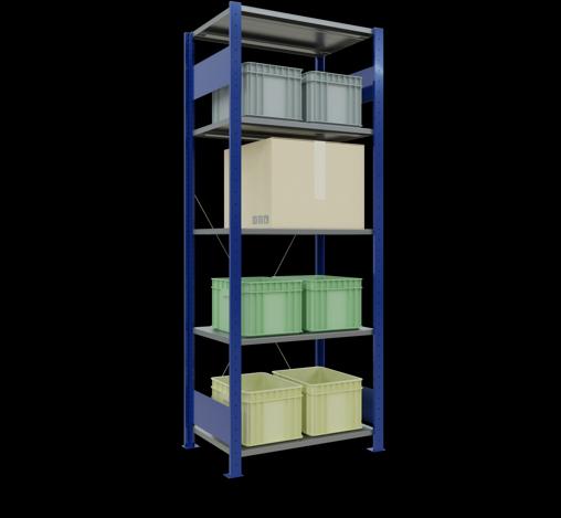 Actual product image Schulte Lagertechnik MULTIplus150 basic racking system with cross braces
