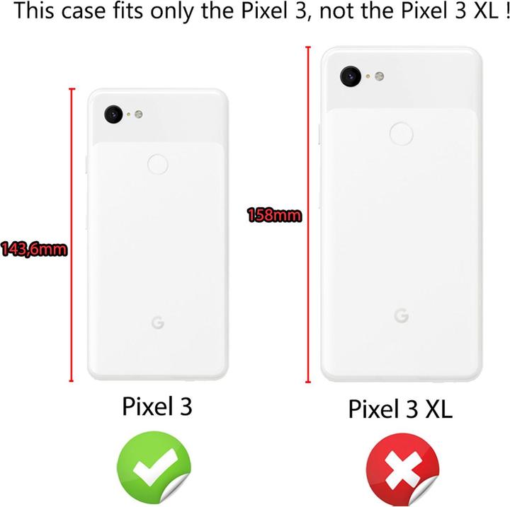Actual product image Nalia Protective glass (1 Piece, Google Pixel 3)