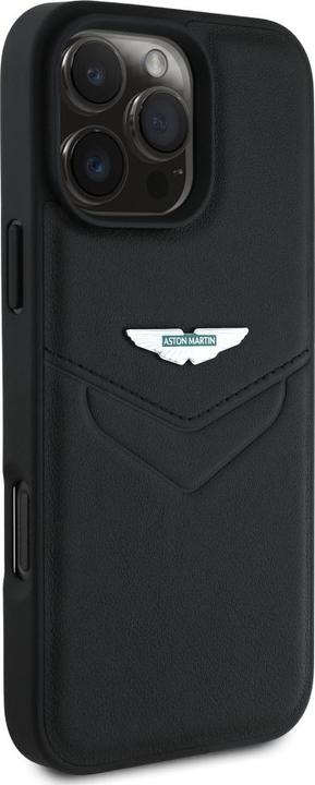 Immagine prodotto Aston Martin Case HC Leather Victory Design to iPhone 16 Pro black (Apple iPhone 16 Pro)