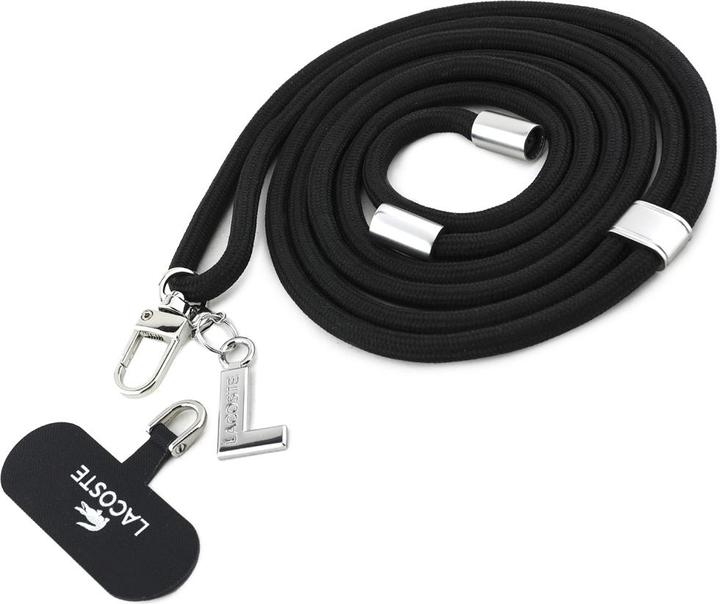 Actual product image Lacoste Etui Iconic Petit Pique Crossbody Cord MagSafe do iPhone 15 Pro Max zielony