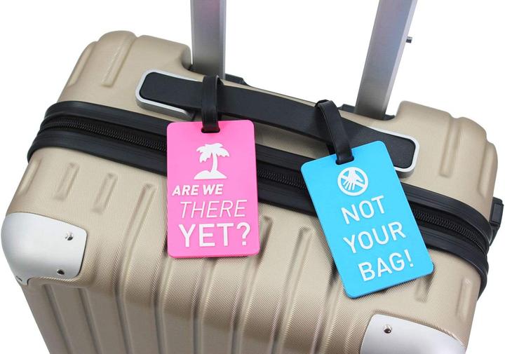 Image du produit Noya Kofferanhänger Gepäck-Etiketten Luggage Tag mit Adressschild - NOT YOUR BAG (4er Set) (Cadenas + étiquette pour bagage)