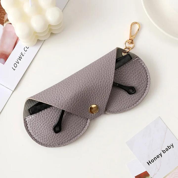 Produktbild Only-Bags.Store Niedliche hängende PU Leder Sonnenbrille Lesen Brille Lagerung Tasche geprägt Brille Abdeckung