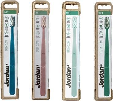 Actual product image Jordan* Green Clean Toothbrush Soft (Soft, 1 x)