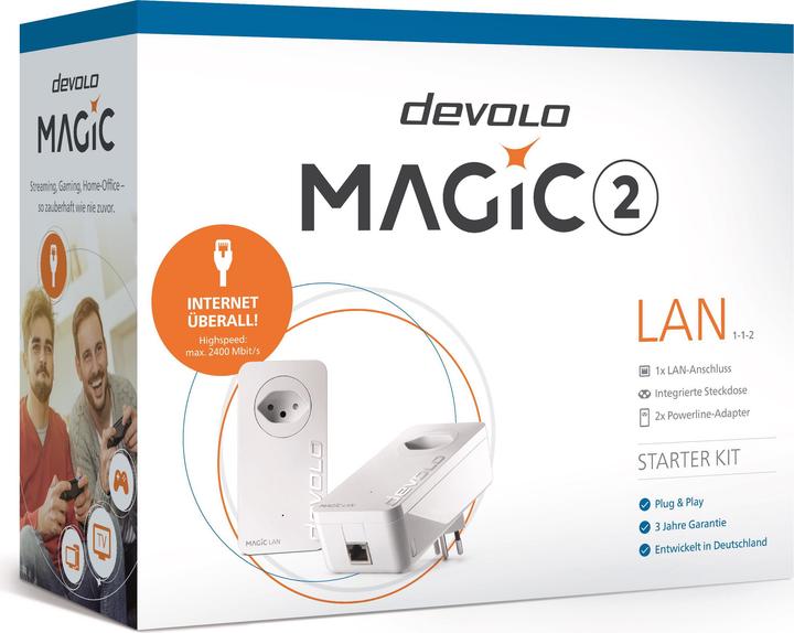 Produktbild Devolo Magic 2 LAN Starter Kit 1-1-2 (2400 Mbit/s)