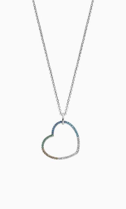 Immagine prodotto Engelsrufer Collana cuore arcobaleno (Argento 925, 50 cm)