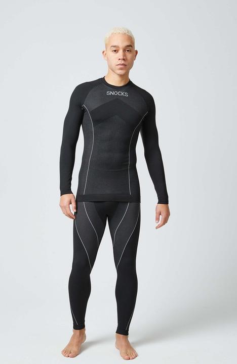 Image du produit Snocks Sous-vêtements thermiques pour hommes avec trou pour le pouce (3XL)