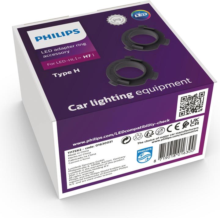 Produktbild Philips Kfz Lampenfassung 11172X2 Sockel PX26d Bauart (Kfz-Leuchtmittel) H7 (H7)