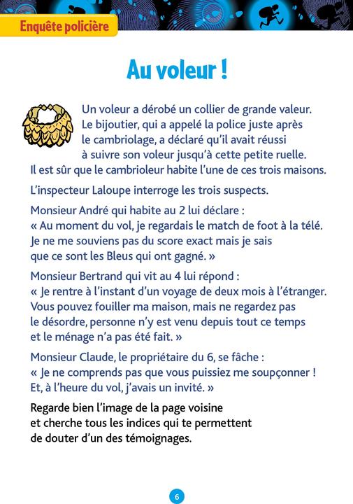 Produktbild Jeux et énigmes, du CM1 au CM2, 9-10 ans (Französisch, Eric Berger, Michèle Lecreux, Pascal Guichard, Clémence Roux de Luze, 2022)