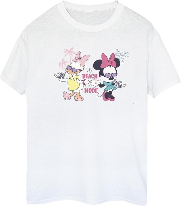 Actual product image Disney Womens/Ladies Minnie Daisy Beach Mode Cotton Boyfriend T-Shirt (3XL)