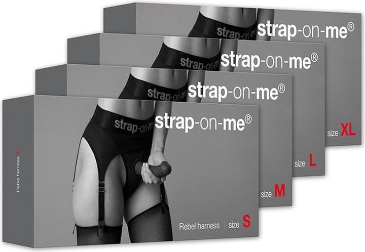 Produktbild Strap-on-me Rebel Luxuriöses StraponGurtzeug mit Strumpfhaltern