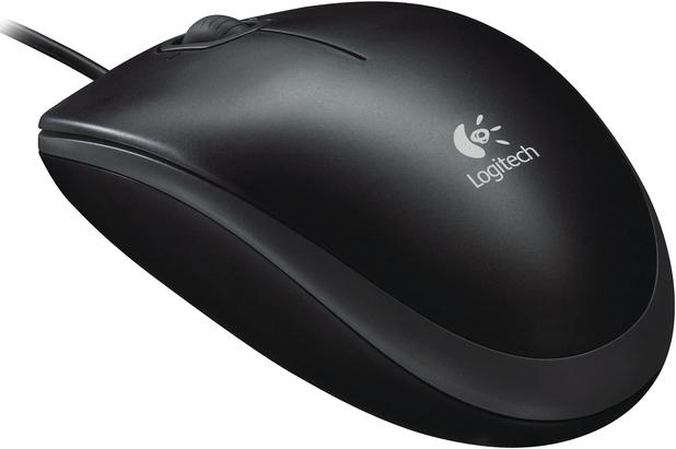 Image du produit Logitech Souris optique B110, noire (Filaire)