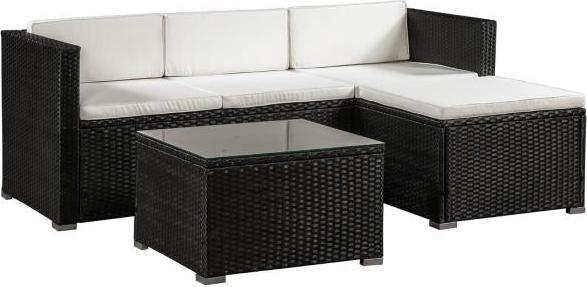 Actual product image Juskys Polyrattan lounge set Punta Cana L