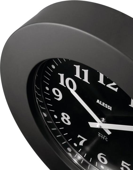 Produktbild Alessi Wanduhr schwarz (40 cm)