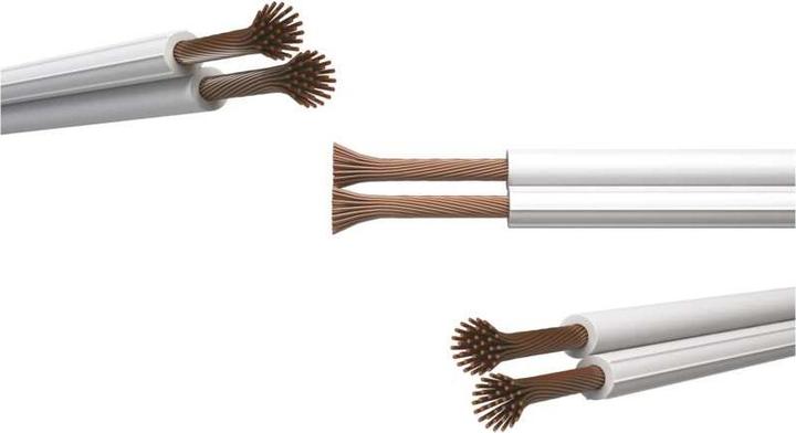 Produktbild Emos UTP-Kabel 2x1,0mm weiss, 100m (100 m)