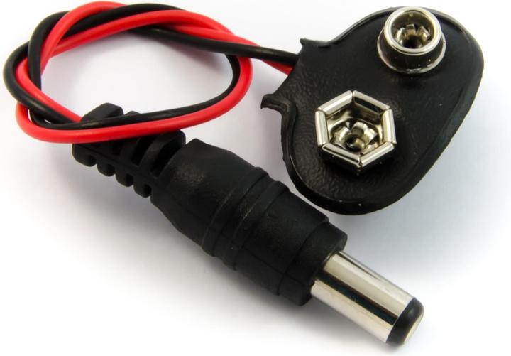 Produktbild Purecrea Arduino 9V-Batterien Stecker mit DC-Stecker 5.5mm / 2.1mm