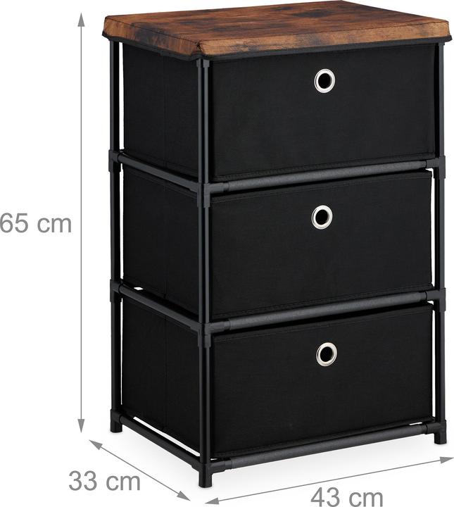 Actual product image Relaxdays Chest of drawers (43 x 33 x 65 cm)