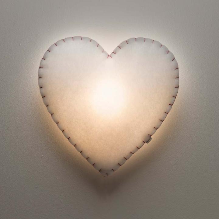 Image du produit Buokids Lampe douce veilleuse/applique murale coeur