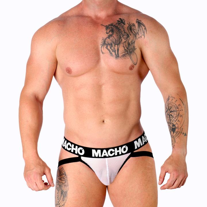 Productafbeelding Macho Underwear MACHO - MX26X1 JOCKNET WIT M (M)
