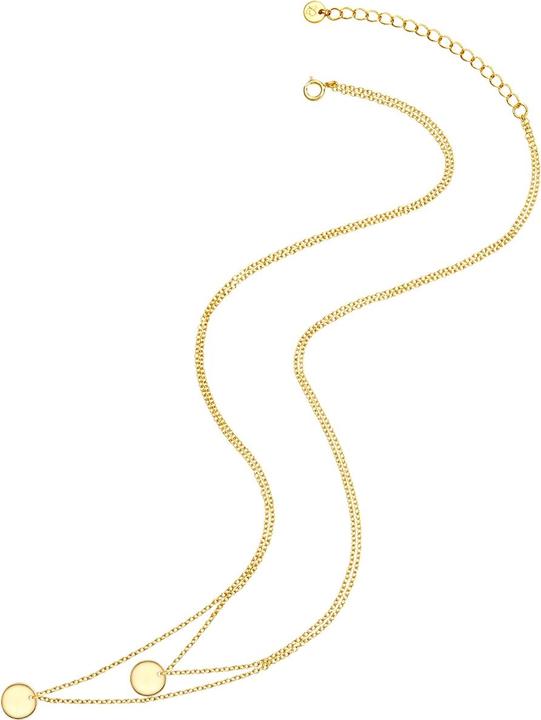 Image du produit Glanzstücke München Cercle femme argent sterling or jaune 45,0 cm longueur de base + 5,5 cm extension - 31532 (Argent Sterling, 45 - 50.5 cm)