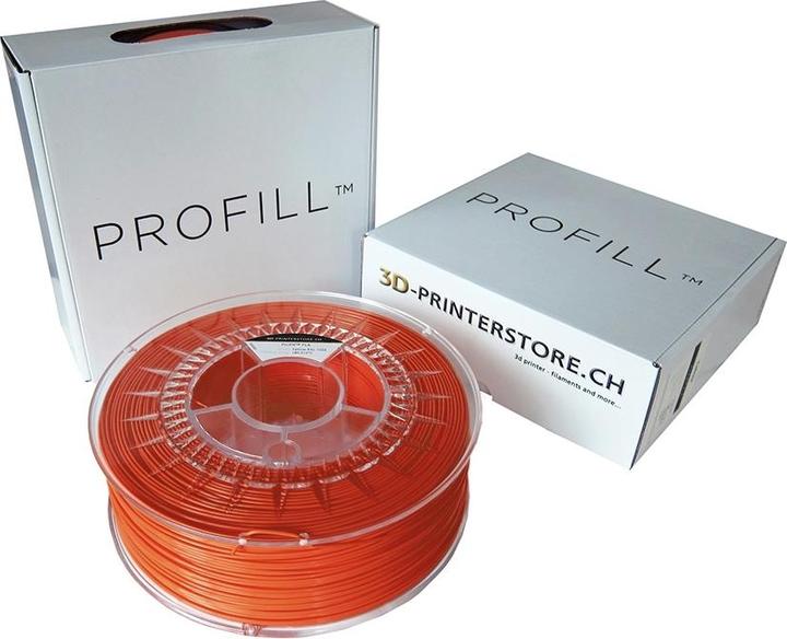 Actual product image 3d-printerstore.ch ASA ProFill Filament 2.85mm 1kg lion orange (ASA, 2.85 mm, 1000 g, Orange)