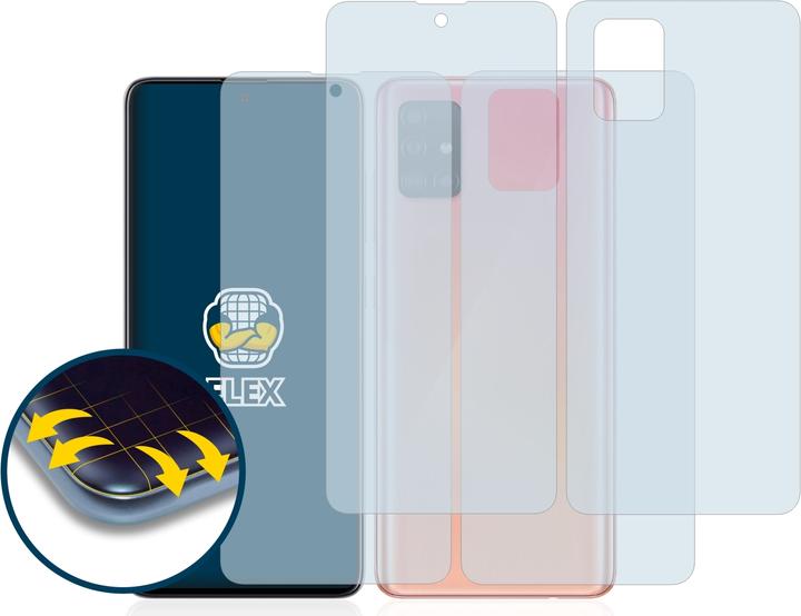 Produktbild BROTECT Full-Cover Displayschutz (2 Stück, Samsung Galaxy A51)