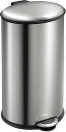 Produktbild EKO Ellipse Step Bin 40 L Edelstahl Treteimer stylischer Mülleimer mit Fusspedal und Kunststoff Inne (40 l)