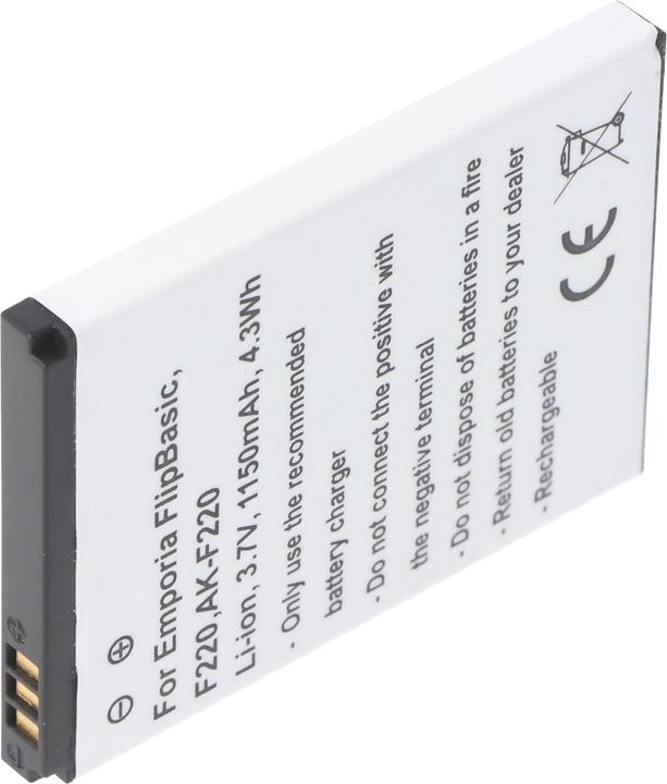 Image du produit AccuCell Batterie AK-F220 pour Emporia F210, F220, Flip basic, Emporia FLIPbasic