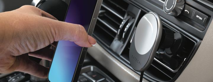 Actual product image Satechi Wireless Magnetic Qi Car Charger (7.50 W)