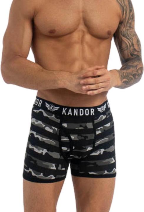 Actual product image Kandor Mens Camobee Bamboo Boxer Shorts (Pack of 5) (M)