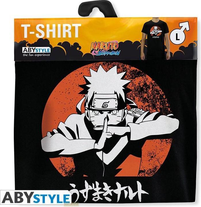 Image du produit ABYstyle NARUTO SHIPPUDEN - Tshirt Naruto man SS black - basic (XL)