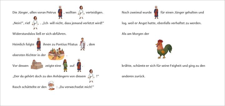 Actual product image Auf einem Esel nach Jerusalem... Die Ostergeschichte in Bildwörtern (German, Michaela Hanauer, Stefanie Brass, 2023)