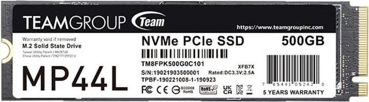 Image du produit Teamgroup MP44L (500 Go, M.2 2280)