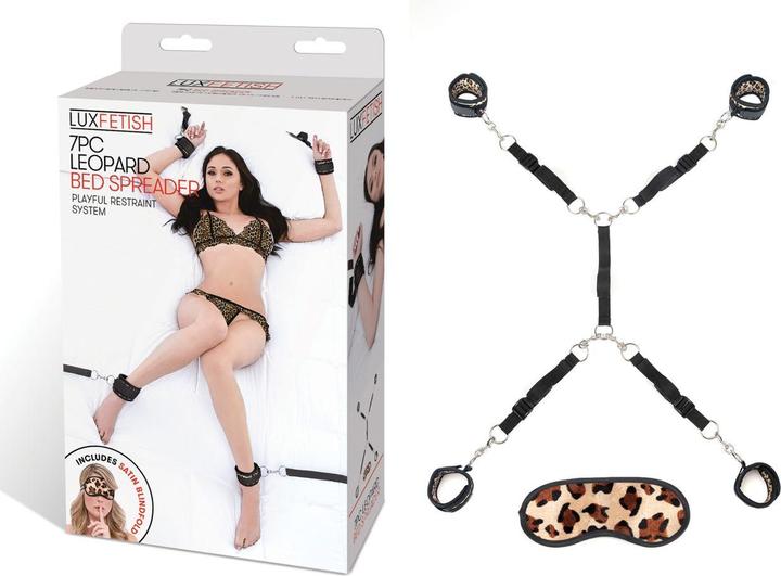 Actual product image Lux Fetish 7 PC Bed Spreader - Leopard