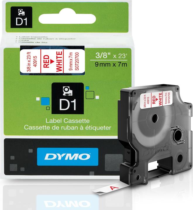 Actual product image Dymo S0720700 Standard tape (0.90 cm, Red)
