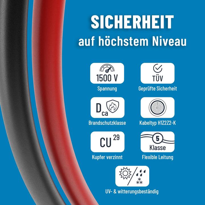 Actual product image Absina 5 m solar cable set (Solar cable)
