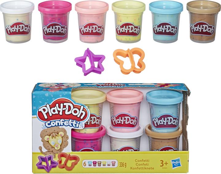 Actual product image Play-Doh Confetti labels