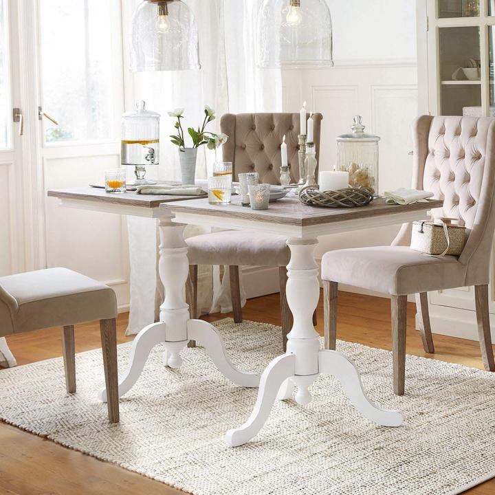 Immagine prodotto Loberon Tavolo Kingston bianco/marrone (70, H, B)