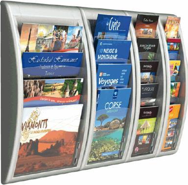 Actual product image Paperflow Brochure wall holder Quickfit, DIN A4 landscape (A4)