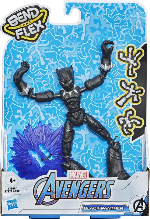Produktbild Hasbro Marvel Avengers Bend And Flex Black Panther Figur