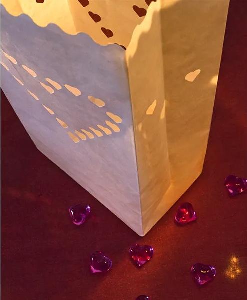 Productafbeelding Partydeco Lantaarns, kaarsenzakken, 15 x 9 x 26cm (1 pkt / 10 stuks) (10 Pcs.)