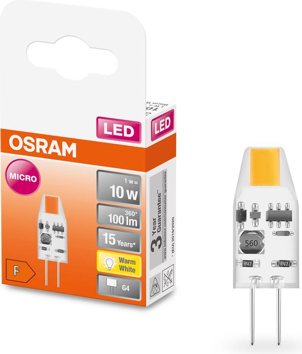 Produktbild Osram Led Pin Micro (G4, 1 W, 100 lm, 1 x, F)