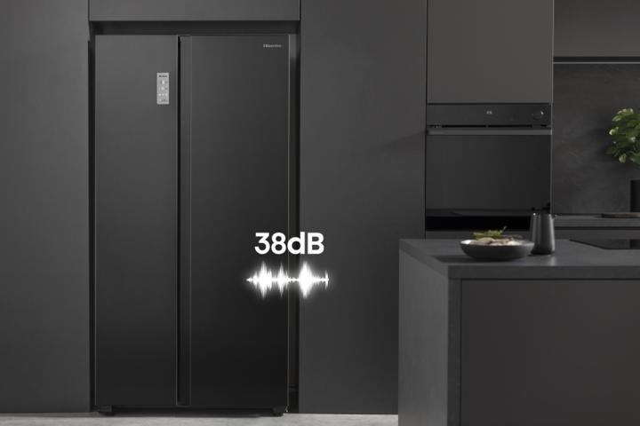 Image du produit Hisense RS711N4AFE - Americaanse Koelkast - Zwart (550 l)