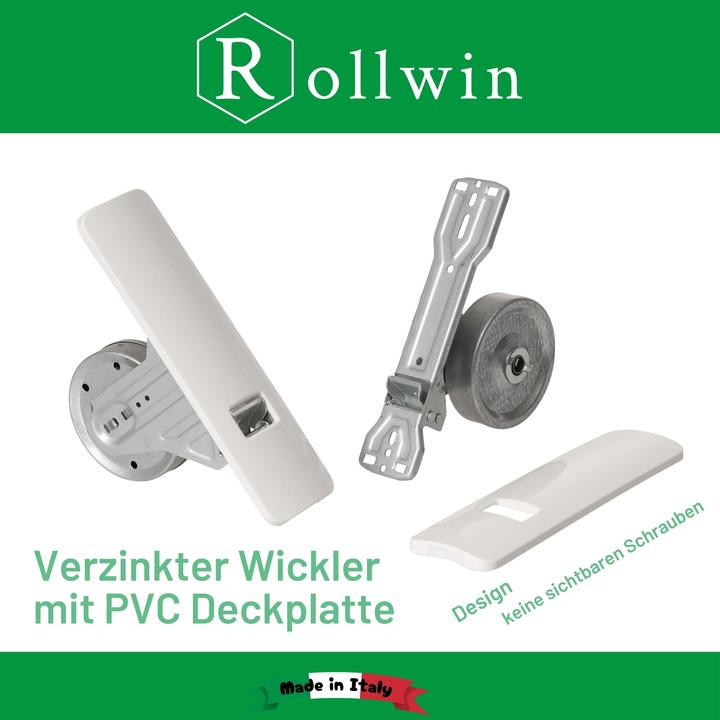Produktbild Rollwin 2x Rolladen Gurtwickler Unterputz 165mm bis 185mm Lochabstand anpassbar für Mauerkasten mit