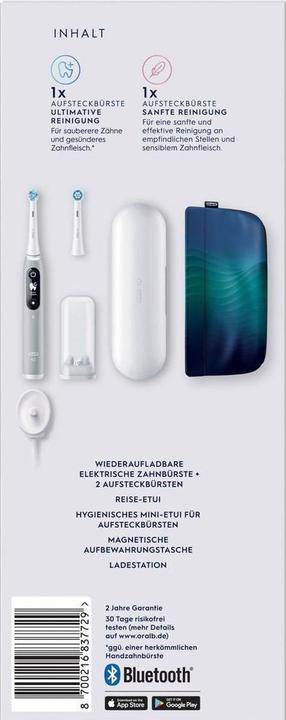 Image du produit Oral-B Elektrische Zahnbürste iO Series6 Grey Opal (Brosse à dents oscillo-rotative)