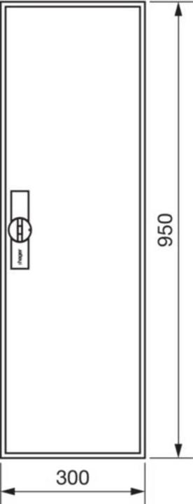 Immagine prodotto Hager ZB21S - 300 mm - 205 mm - 950 mm - 1 pezzo(i)