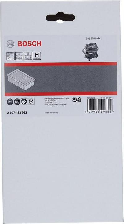 Produktbild Bosch Professional Zubehör Flache Plisseefilter H-Klasse (HEPA), PTFE