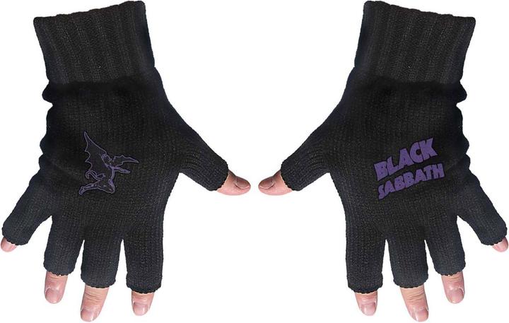 Immagine prodotto Black Sabbath Guanti unisex da adulto senza dita con logo e diavolo (Taglia unica)