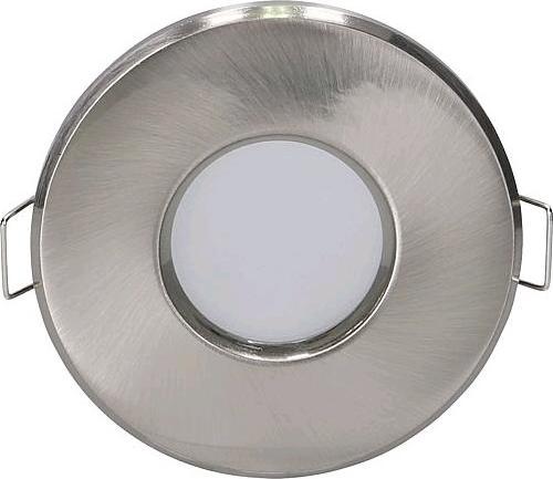 Greenled nickel brossé Encastré IP44 rond rigide (GU5.3)